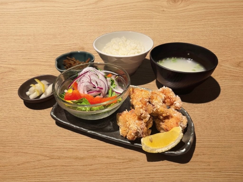 唐揚げ定食|東京駅 和食・焼きとり一鶏 東京駅の和食・焼きとり一鶏で提供する唐揚げ定食